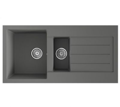 ELLSI COMITE GREY 1.5 BOWL & DRAINER SINK, PDT-000077